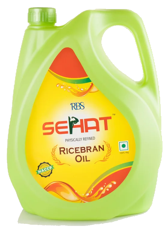 Sehat Rice bran oil, the family jar