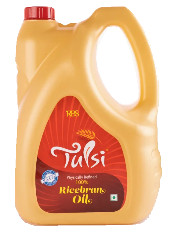 Tulsi Rice bran oil, the family jar